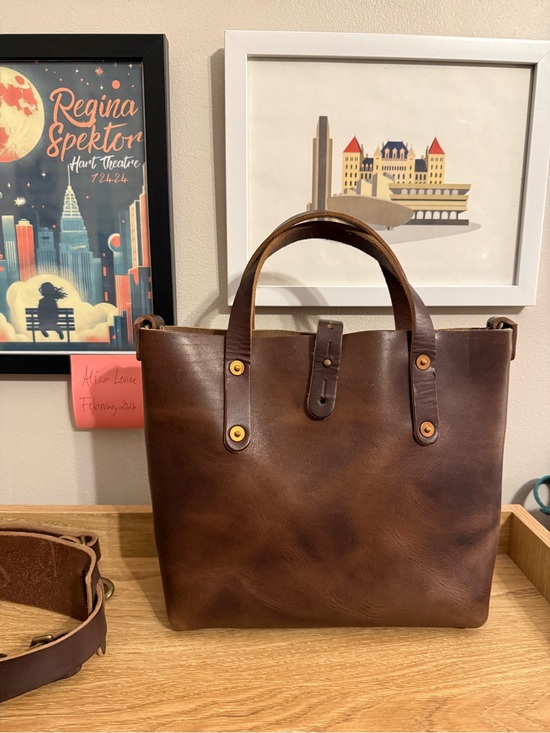 Go Forth Goods Handbags - EUC Go Forth Goods Rustic Pecan Mini Avery Crossbody Bag